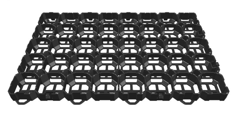 ZESTAW 140szt kratka trawnikow 60x40x40 SG6 CZARNA