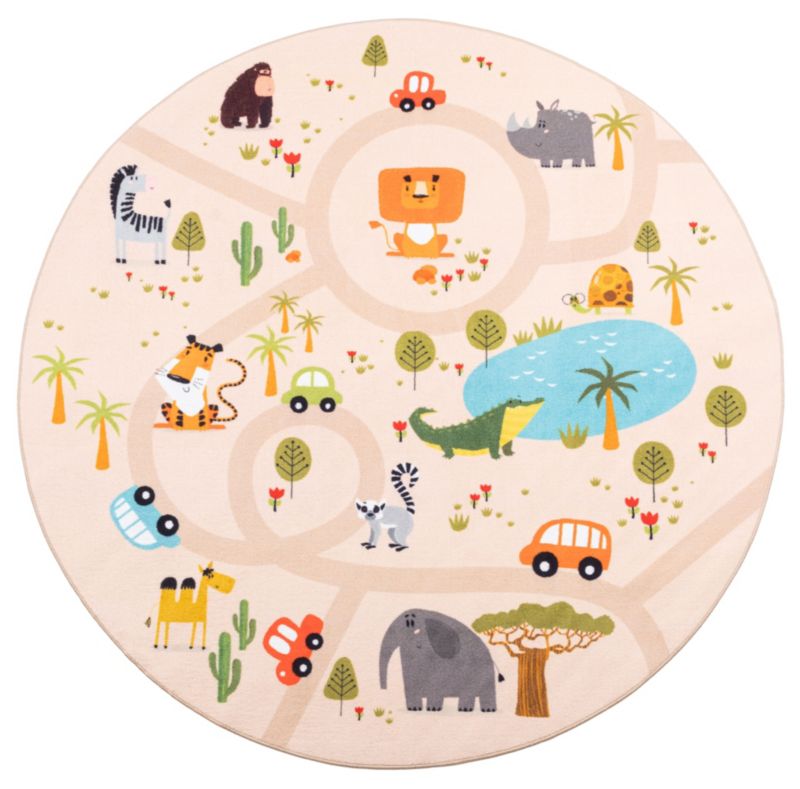 Dywan Multidecor Ares Ulice 160 cm koło beżowy 1 szt.