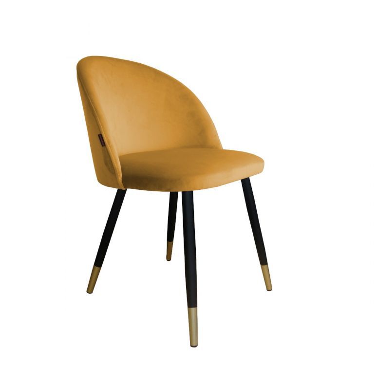 Krzesło CLAUDINE 1 VELVET GOLD musztardowe/curry ATOS 1 szt.