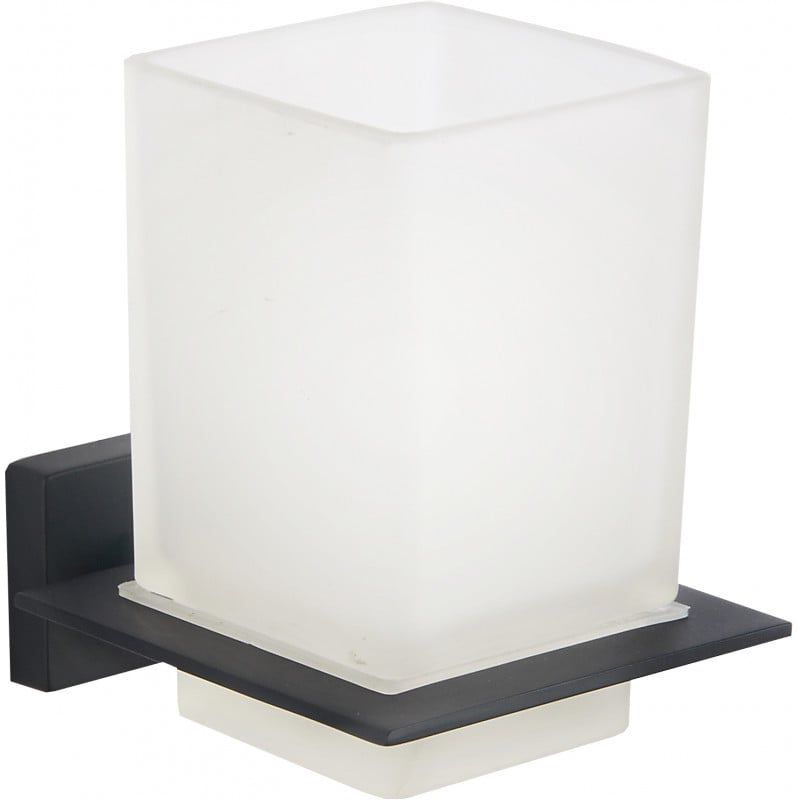 Kubek na szczoteczki ścienny Mexen Arno czarny 8x9,5 cm 1 szt.