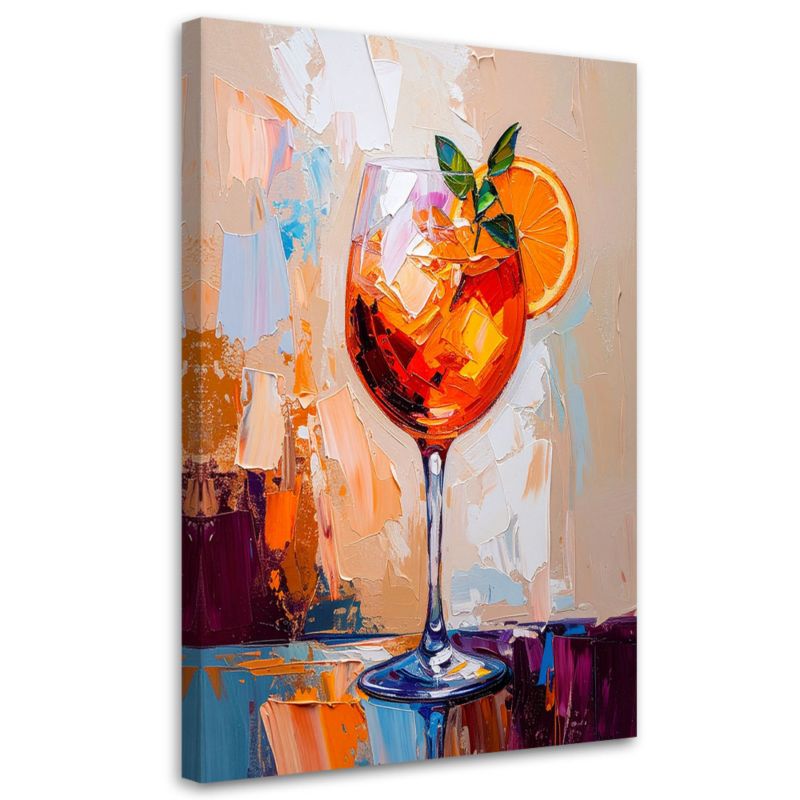 Obraz do kuchni baru jadalni Feeby Aperol Spritz Drink 80x120cm 1szt