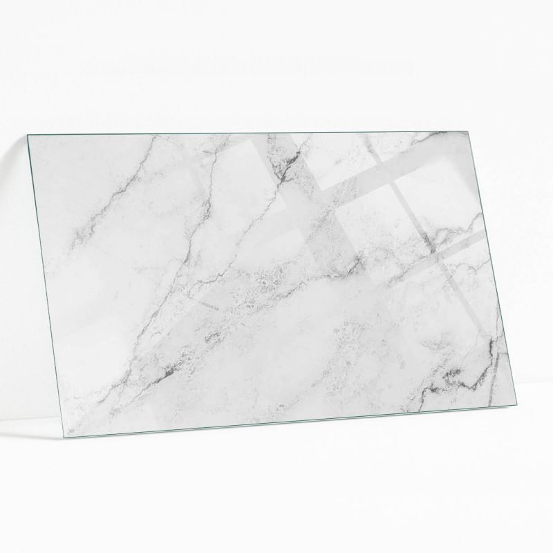 Blat Szklany z Nadrukiem Wallfluent 120x80 cm Marmurowy design na powierzchni 1 szt.