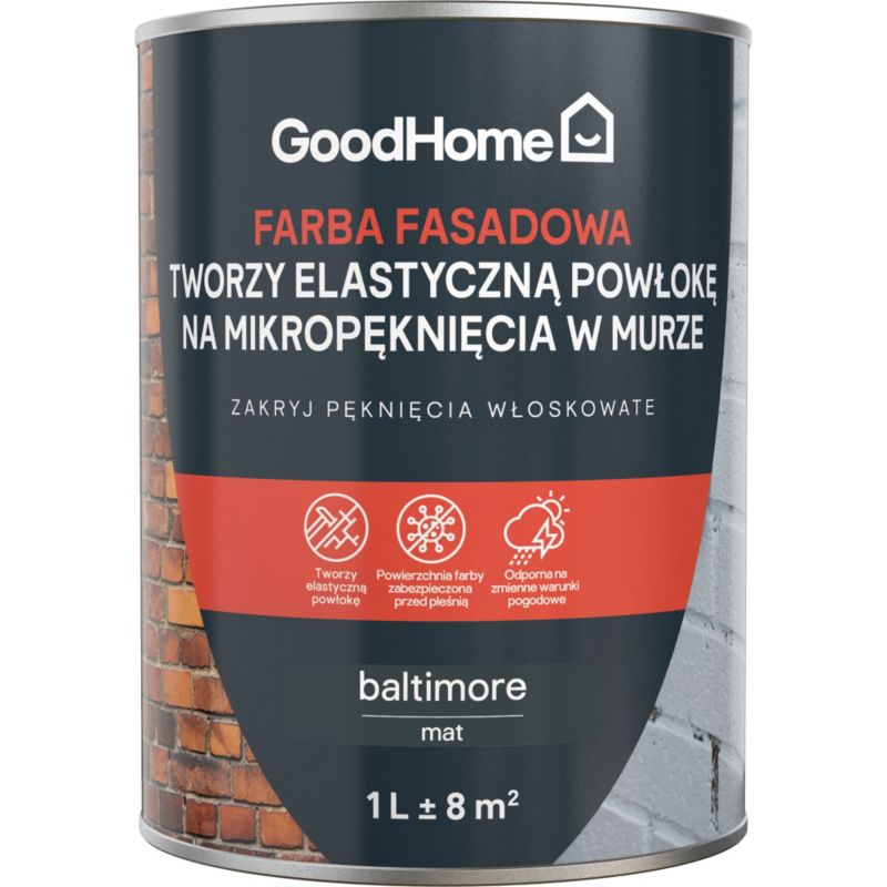 Farba fasadowa GoodHome na mikropęknięcia baltimore 1 l