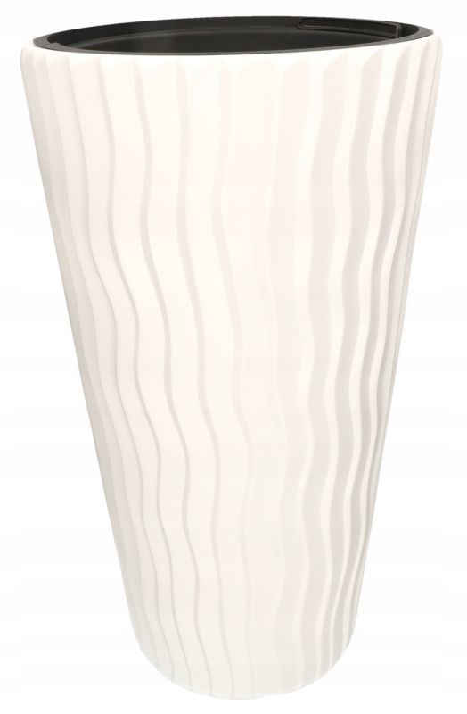 Doniczka KOTARBAU 50x30 cm wkład z uchwytami biały 1 szt.