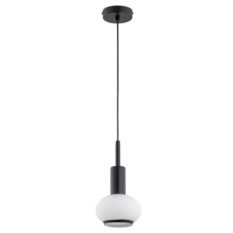 Lampa wisząca Alfa Zebra 1962 czarno-biała minimalistyczna 1xE14 x 10W 1 szt.