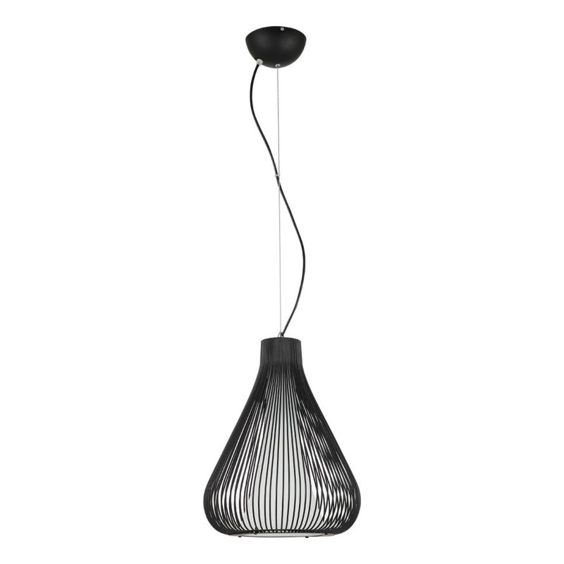 Lampa sufitowa wisząca Italux Inksis 5634 czarno-biała nowoczesna 1xE27 x 60W 1 szt.