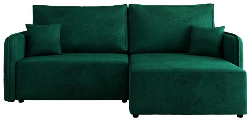 Narożnik MKS Meble MESTO L strona prawa ciemnozielony welwet 1szt.