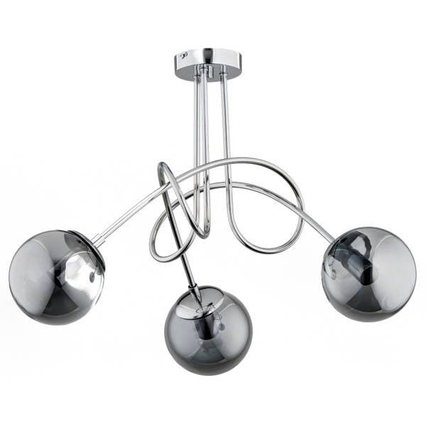 Lampa sufitowa wisząca Alfa Tango 0934 chromowana industrialna 3xE14 x 10W 1 szt.