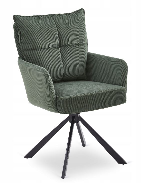 Krzesło Mebel Elite CITY Obrotowe Tapicerowane Kuchenne Do Jadalni Salonu Zielony 1 szt