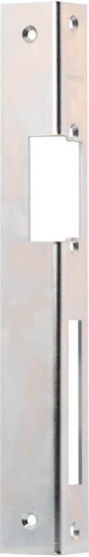 Blacha elektrozaczepu Gerda kątowa długa prawa srebrna