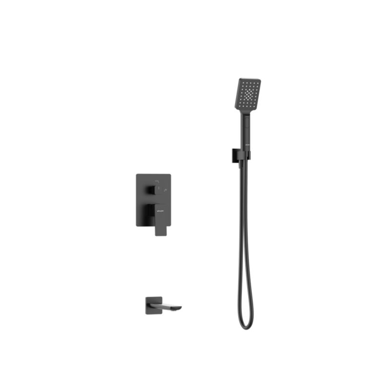 Zestaw wannowy podtynkowy Harris czarny