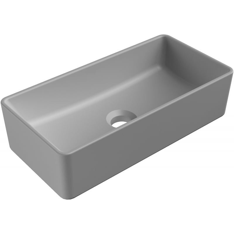 Umywalka nablatowa Mexen Nadia szary jasny mat 46x23 cm 1 szt.