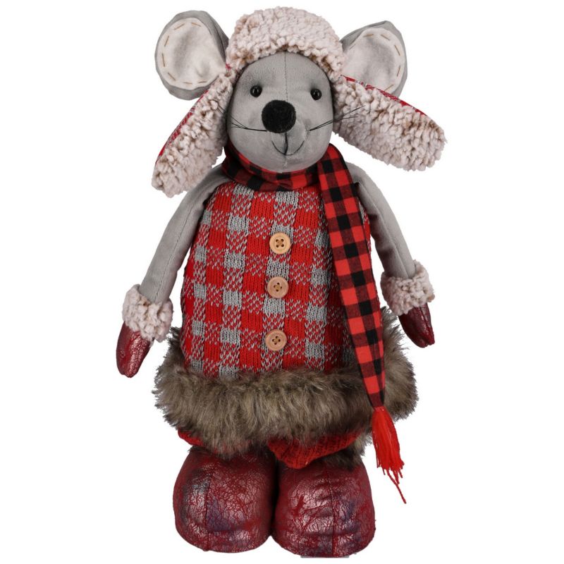 Mysz na teleskopach Jumi 53 / 68 cm szaro-beżowy