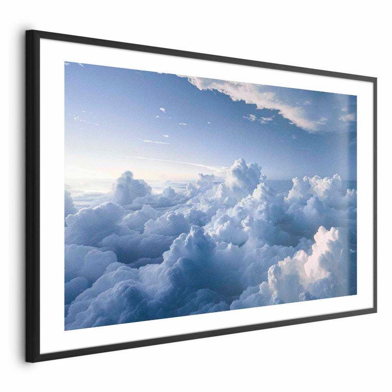 Plakat Artgeist Podniebne pejzaże 60x40 cm z ramą czarną 1 szt