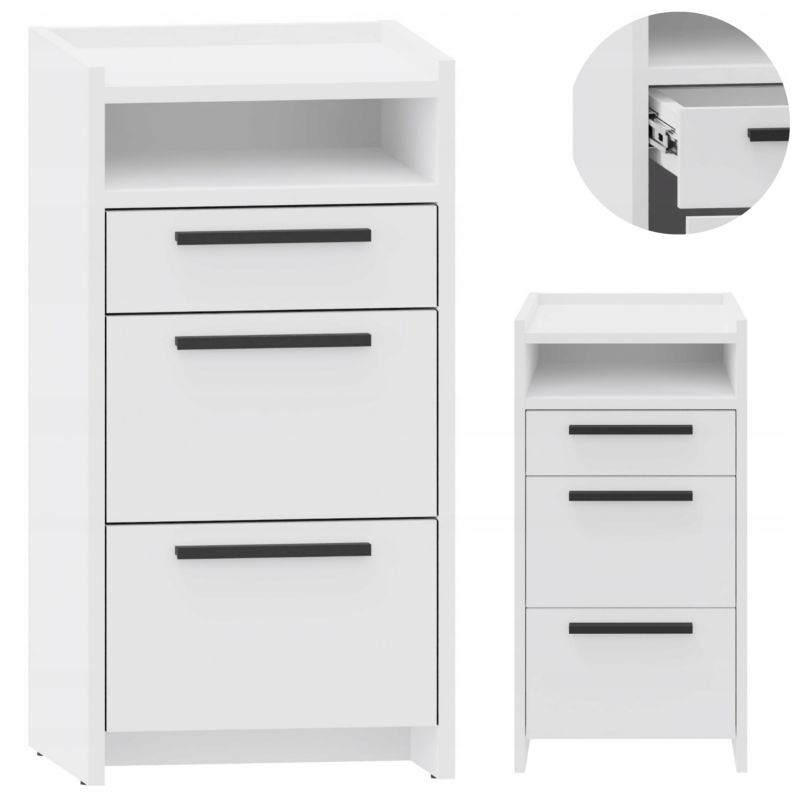 Komoda Matkam szafka ALTIVO 2SW1SNO regał biały 1 szt.