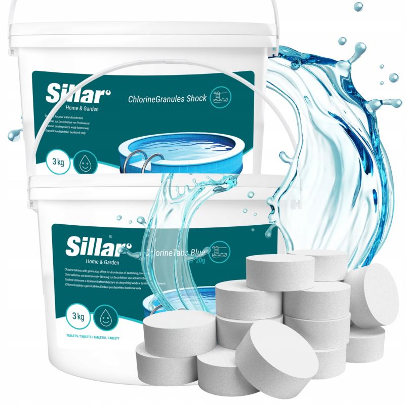 Chemia do basenu jacuzzi chlor do basenu chlor szok 3kg + tabletki 11w1 3kg