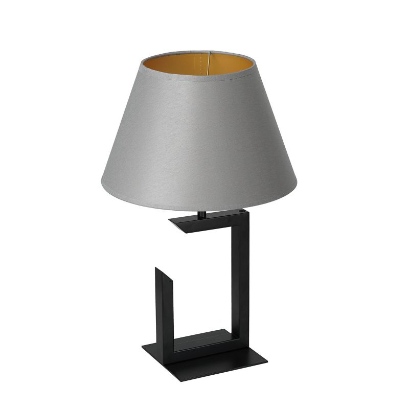 Lampa stołowa Luminex Table Lamps czarny mat-szara-złota 1 x E27 x 15W IP20 wym: 45 x 30 x 30 cm metal - 1 szt.