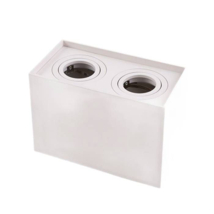 Oprawa sufitowa spot Ecolight Spot biały 2 x GU10 x 35W IP20 wym: 12,5 x 18,5 x 9,5 cm - 1 szt.