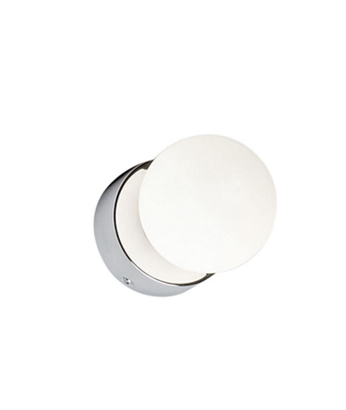 Kinkiet ścienny Nowodvorski Lighting Brazos chromowany biały 1 x G9 x 25W IP44 wym: 8 x 8 x 10 cm - 1 szt.