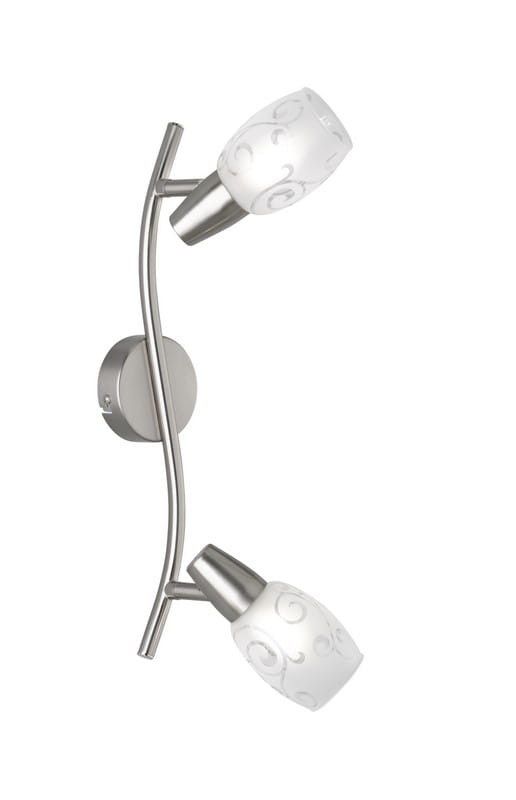 Lampa sufitowa RL Colmar srebrno-biała wym: 19 x 39 x 8 cm 2xE14 x 28W 1 szt.