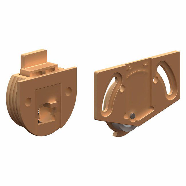 Prowadnik rolkowy Valcomp dół i góra buk