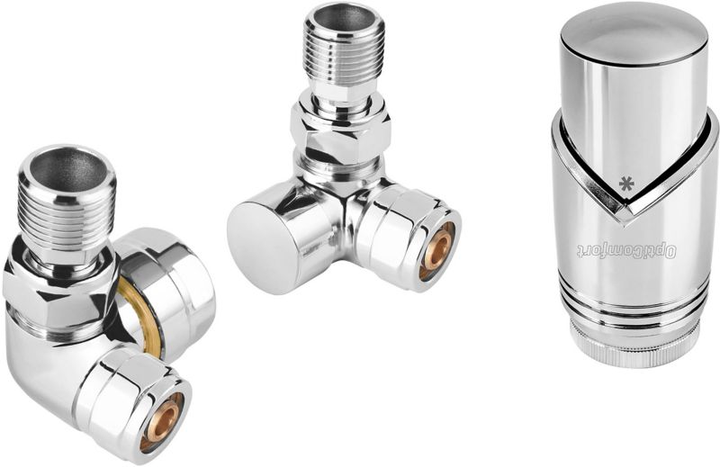 Zestaw termostatyczny osiowy chrom