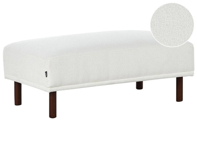 Otomana Holt Boucle Biały 1 szt.