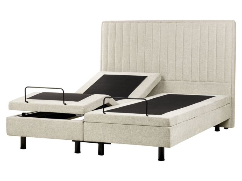 Łóżko regulowane Duke ii 160 x 200 cm Beżowy 1 szt.