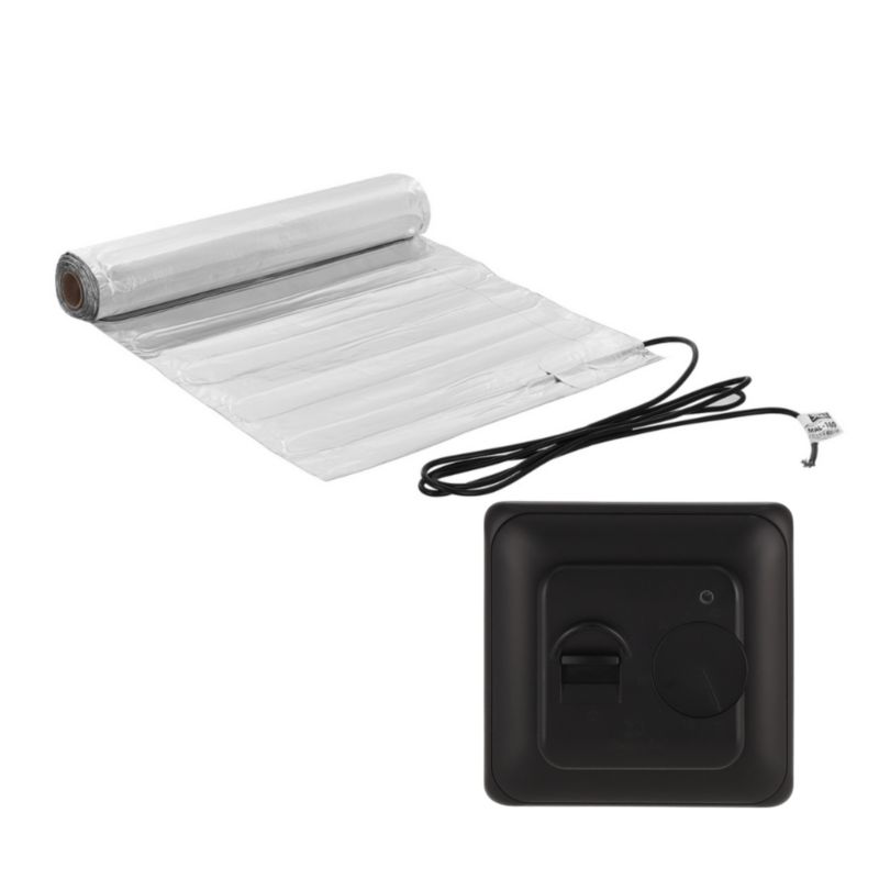 Zestaw mat grzewczych pod panele Mission Air MAL-160 1m² + Aries Czarny 1szt