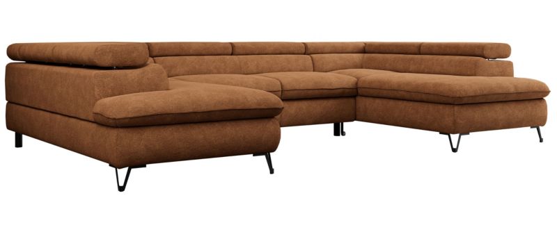 Narożnik MKS Meble PEDRO U uniwersalny pomarańczowy struktura 1szt.