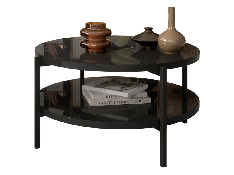 Stolik kawowy MIRJAN 24 Sigma B02 czarny połysk 1 szt.