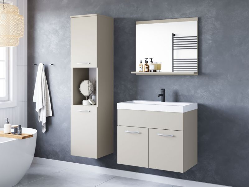 Meble łazienkowe MIRJAN 24 Montreal kaszmirowy beż 1 kpl.