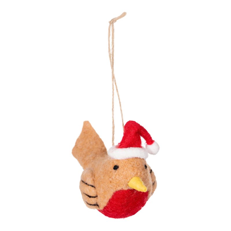 Dekoracja filcowa rudzik