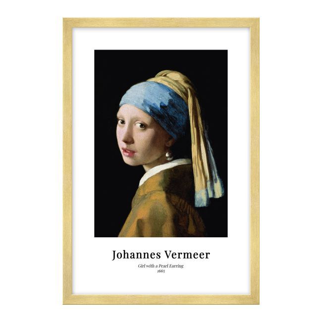 Obraz Kobieta z perłą 60 x 90 cm