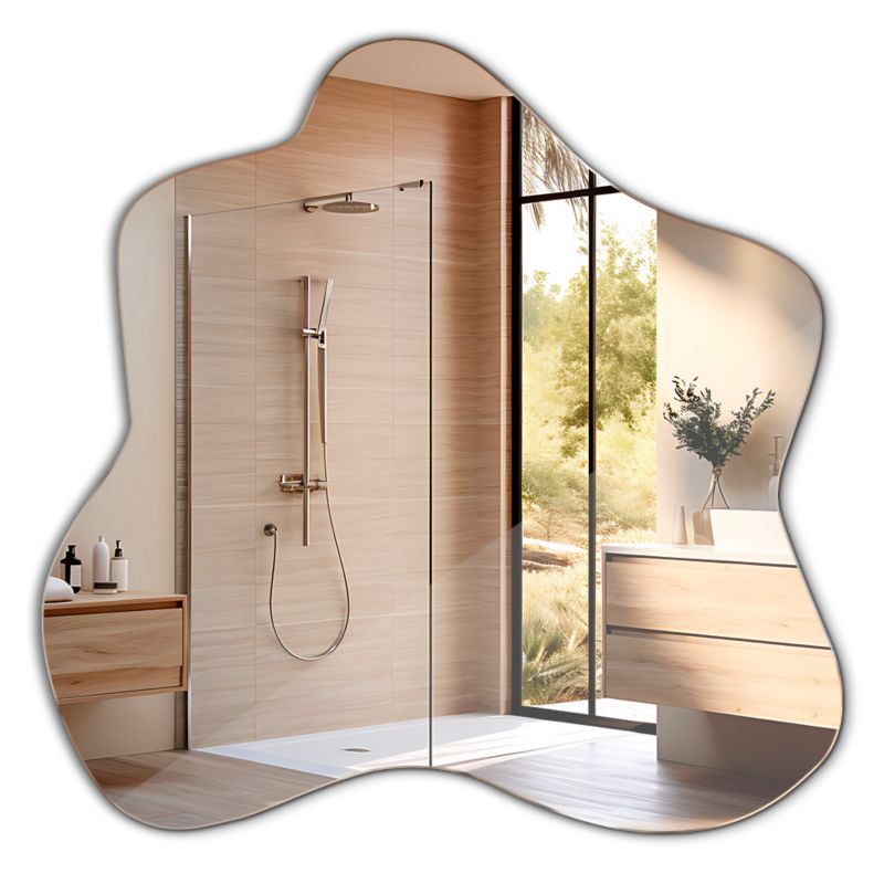 Lustro dekoracyjne Tulup 77,3 x 76,6 cm organiczny kształt 1szt.