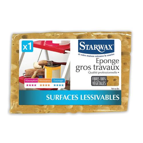Gąbka do prac remontowych Starwax, Wysoka chłonność, wytrzymała 1 szt.
