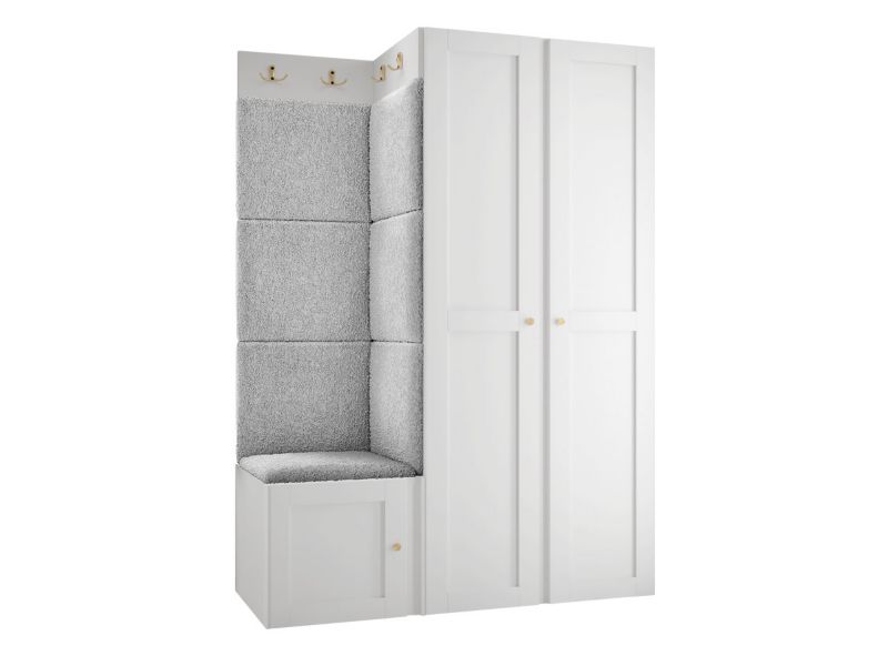 Zestaw MIRJAN 24 Orion Ramiro XXIII biały + szara bukla 1 kpl.