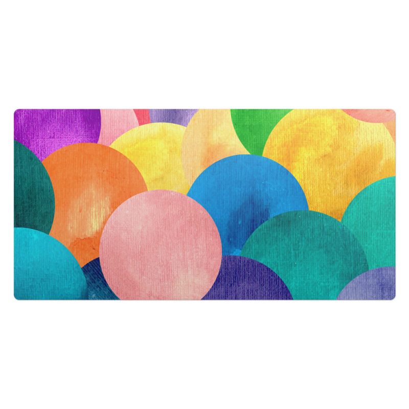 Podkładka na biurko Wallfluent 100x50 cm Kolorowe okręgi 1 szt.