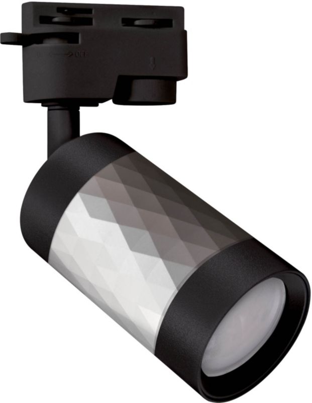 Reflektor szynowy Struhm Piano GU10 srebrny / czarny