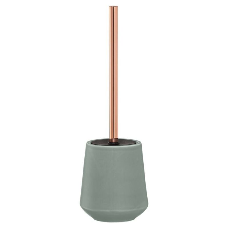 Szczotka toaletowa Sealskin Conical zielona/mosiądz nowoczesny design 1 szt.