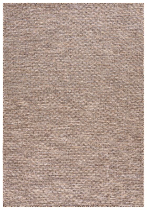 Dywan wewnętrzny/zewnętrzny Veranda 6365A prostokąt Mazovia 80x 150 cm brązowy motyw jednokolorowy krótki włos 1 szt.