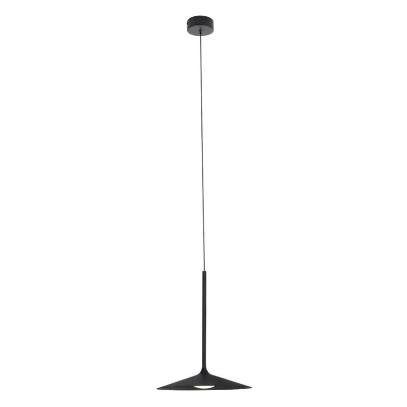 Lampa wisząca Maxlight Hana czarna punktowa okrągła wbudowany LED 6W 1 szt.