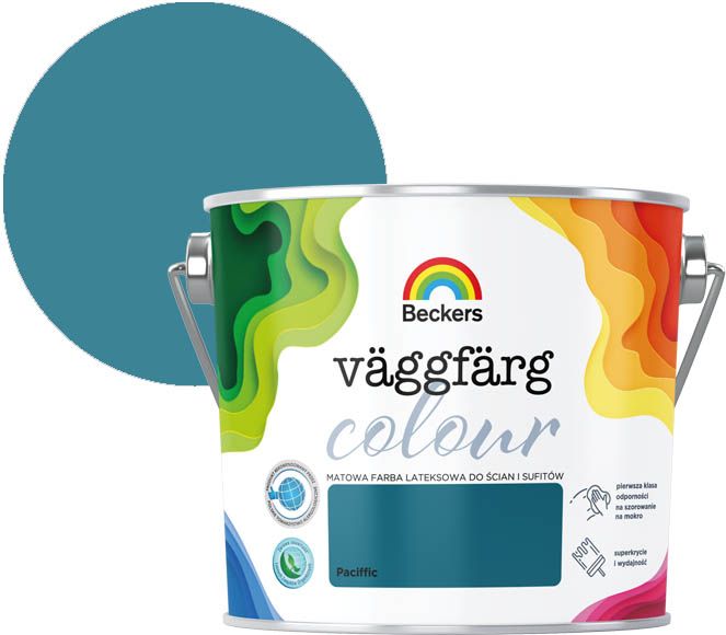 Farba kolorowa Beckers Vaggfarg Colour pacific 2,5 l