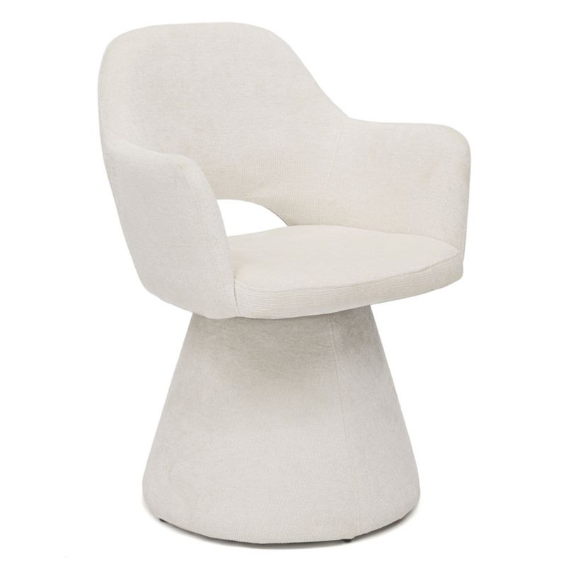 Krzesło fotel obrotowy MebleMWM PRIMA uf 01 biały 1 szt.