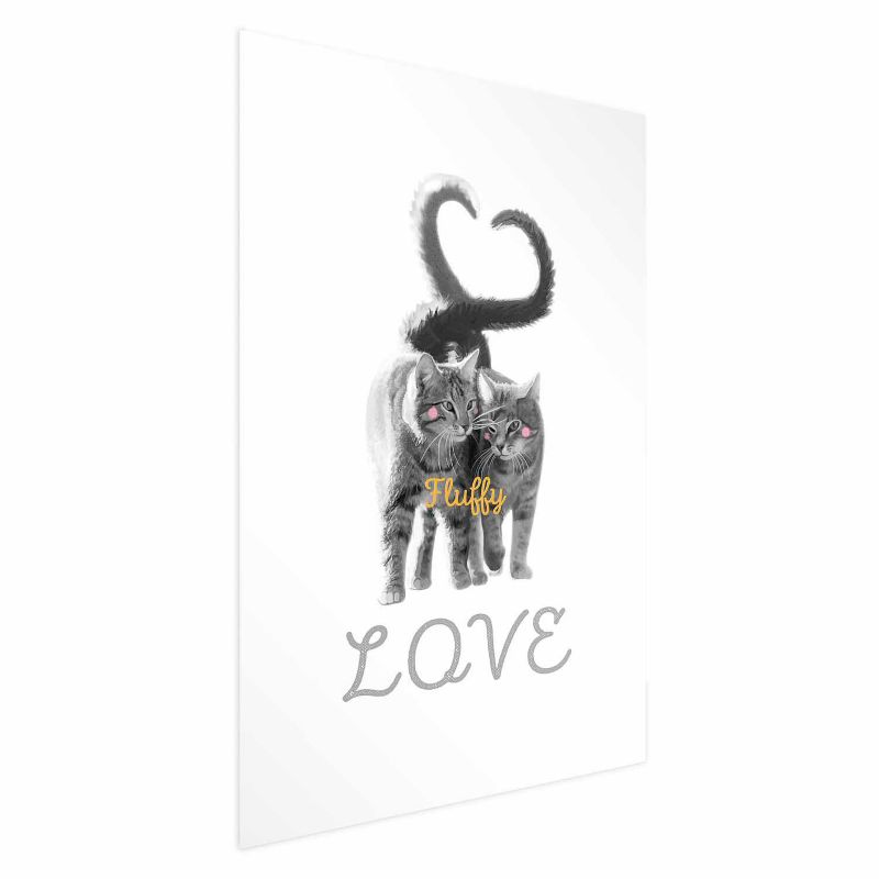 Plakat Artgeist Fluffy Love 40x60 cm bez ramy 1 szt