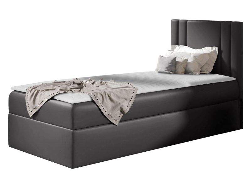 Łóżko kontynentalne MIRJAN 24 Carmen Mini 80x200, Strona: Prawa grafitowa ekoskóra 1 szt.