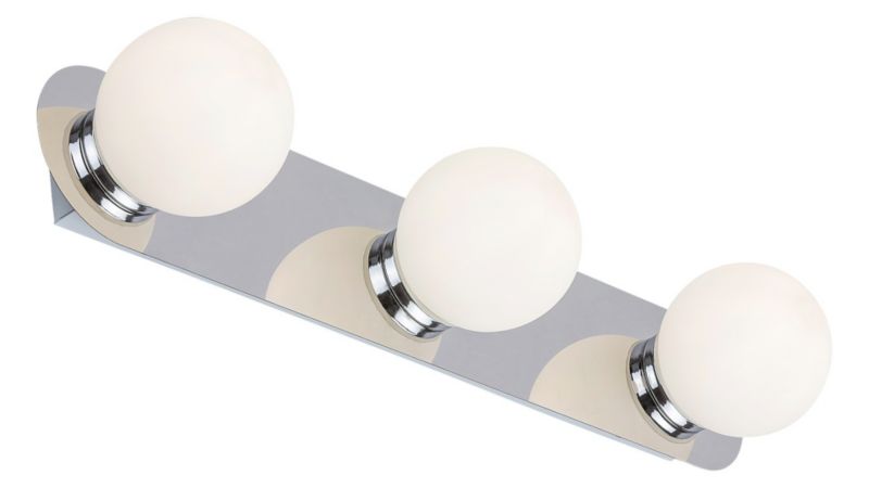 Kinkiet ścienny Rabalux Becca chromowany biały 1 x G9 x 28W IP44 wym: 45 x 45 x 17 cm - 1 szt.