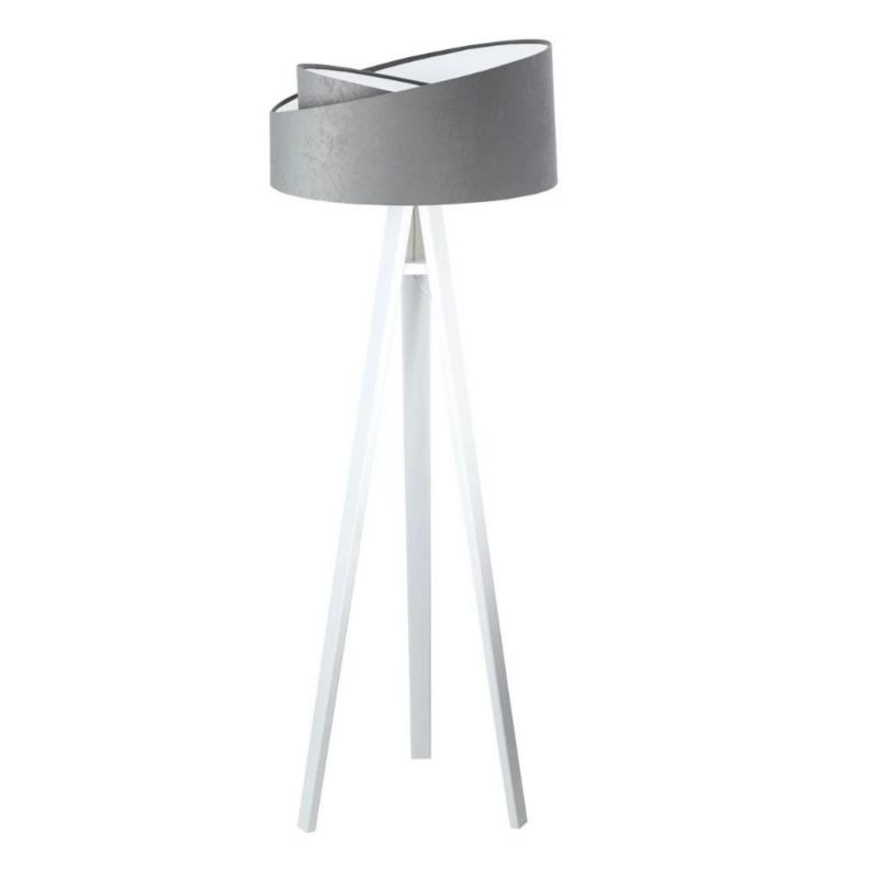 Lampa Bps Koncept stojąca GEMSTONE szara/biała 1 szt