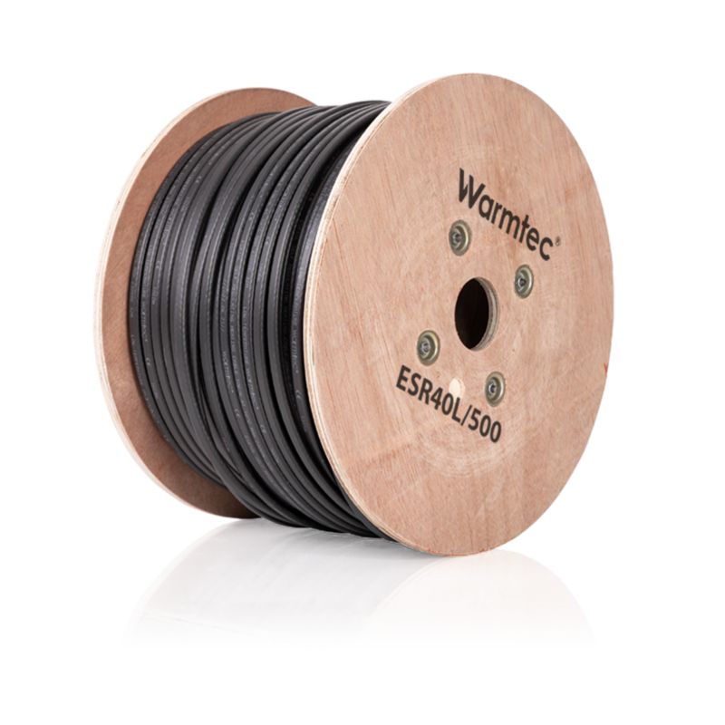 Przewód grzejny kabel grzewczy przeciwoblodzeniowy samoregulujący Warmtec 40W/m 500m 20000W ESR40L 1szt.