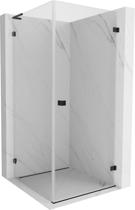 Kabina prysznicowa Mexen Lunar-B L czarna 70 x 70 cm 1 szt.